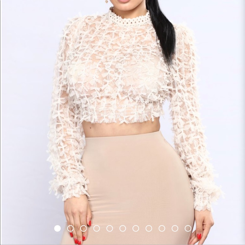 Bolivar lace top xs
